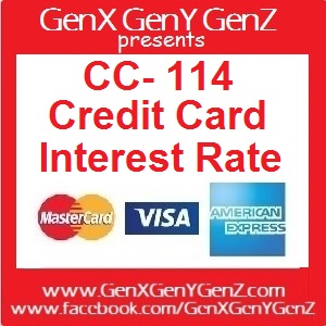 CC114 Credit Card Interest Rate
