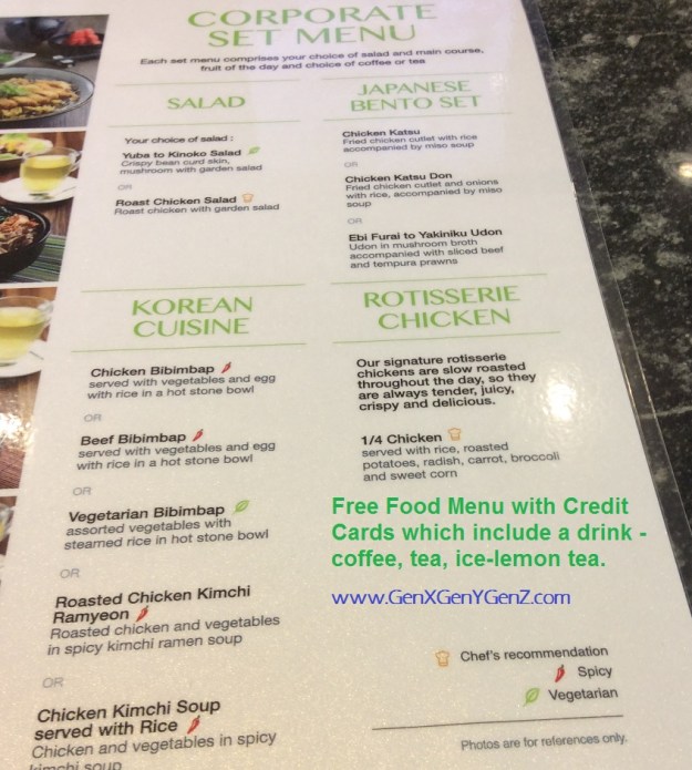 Green Market KLIA 2 Menu Credit Card