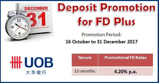 UOB FD Promo November December 2017