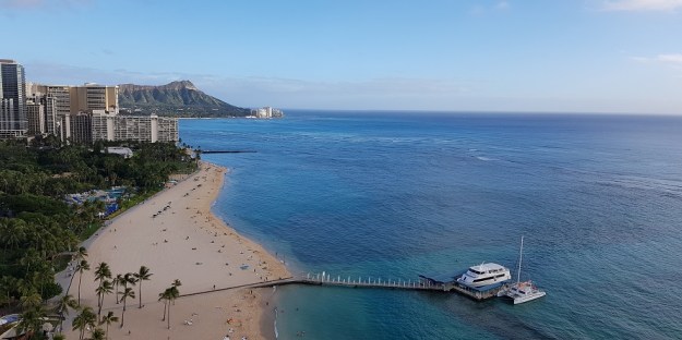 Hilton Hawaiian village Rainbow Tower Ocean Front View 1