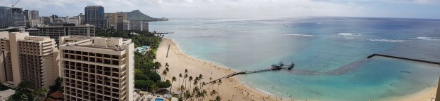 Hilton Hawaiian village Rainbow Tower Ocean View Panaroma