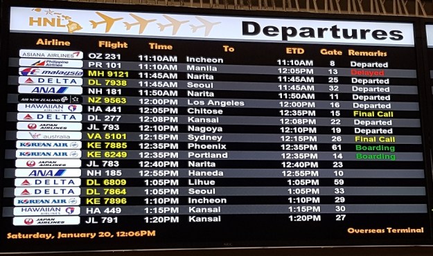 Malaysia Airlines to Honolulu