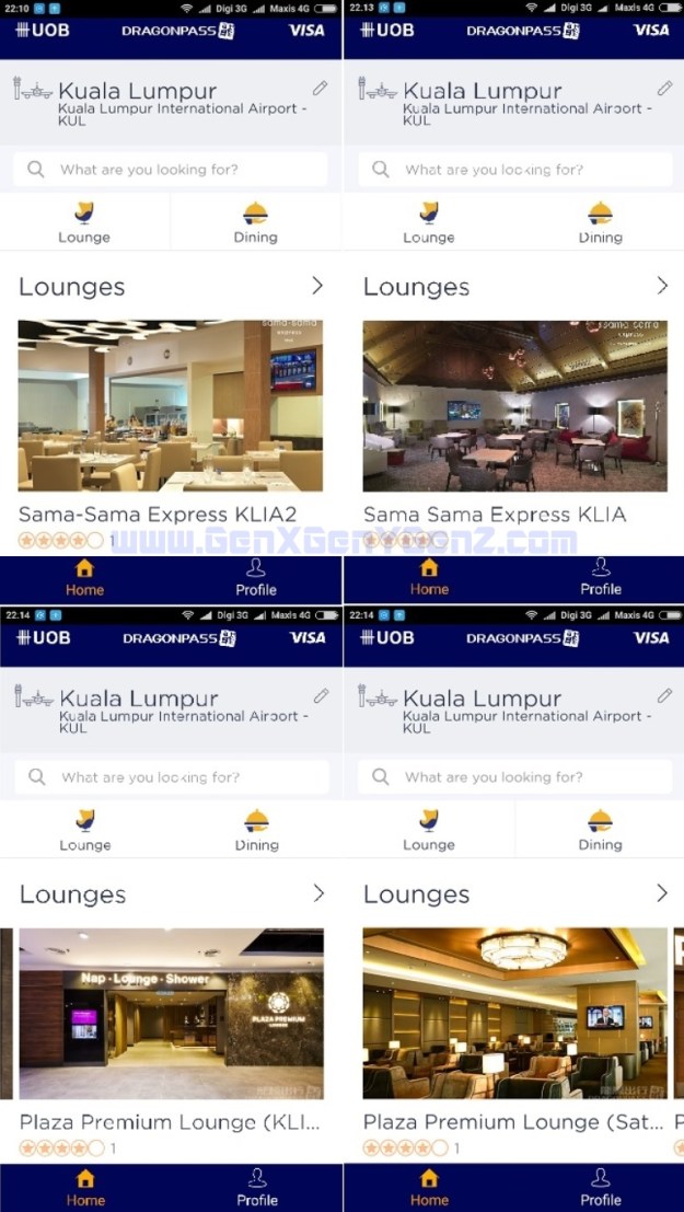 UOB Dragon Pass Card Airport Sama Sama Lounge KLIA 2