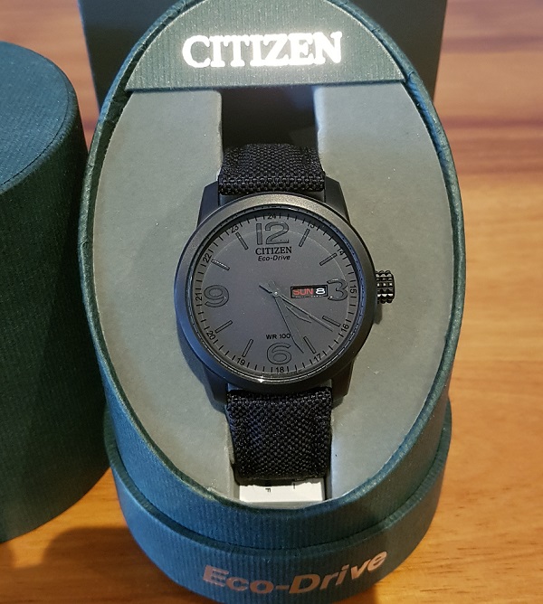 Citizen Eco Drive BM8475-00 All Black Military Style