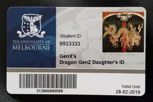 GenX Daughter GenZ Uni ID