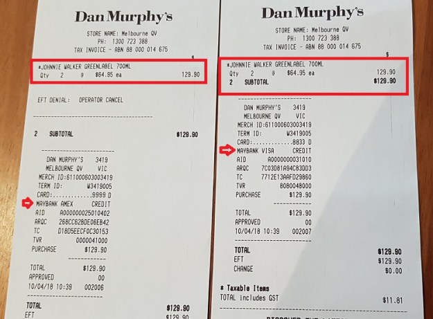 Johnnie Walker Green Label on Sale at DAn Murphys