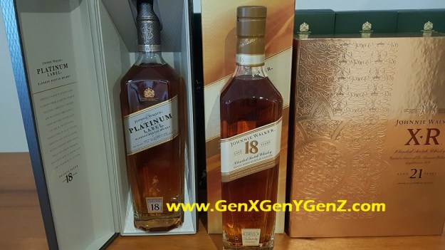 Johnnie Walker Platinum new 18 years and XR 21 unbox