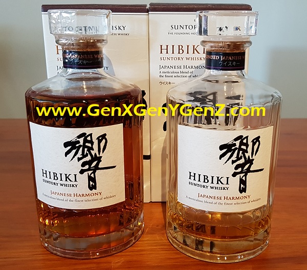 Hibiki Harmony unopen and opened bottles