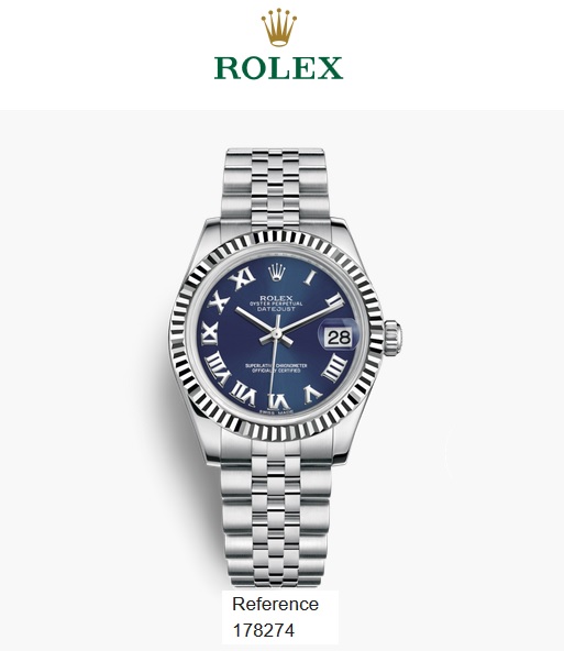 Rolex 31mm White Gold Fluted Bezel 178274