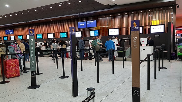 Melbourne Airport Singapore Airlines Suite Class Check In 1