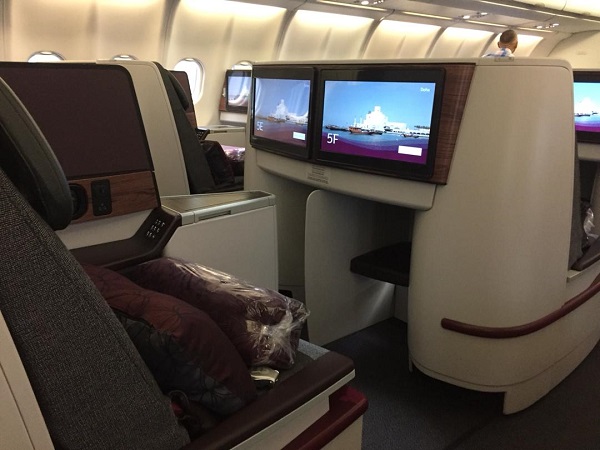 Qatar Airways Airbus A330 Warsaw to Doha 1
