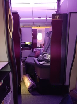 Qatar Airways Q Suite to Grankfurt