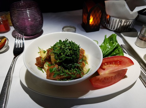 Qatar Airways Q Suites Food