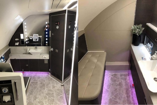Singapore Airlines Aribus A380 New Suite Toilet