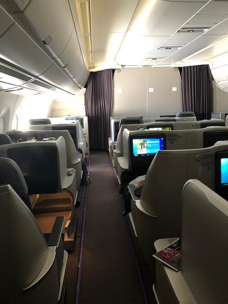 Malaysia Airlines Buisness Class A350 Kuala Lumour London Review 1a