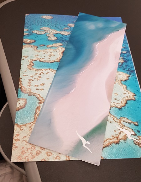 Qantas Business Class Airbus A330 Singapore to Melbourne Food Menu 1