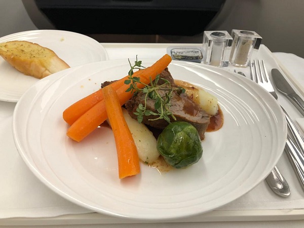 Malaysia Airlines Buisness Class A350 Kuala Lumour London Food 2