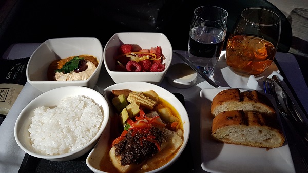Cathay Pacific CX105 Business Class A350 Hong Kong to Melbourne Review In Flight Menu Supper.jpg