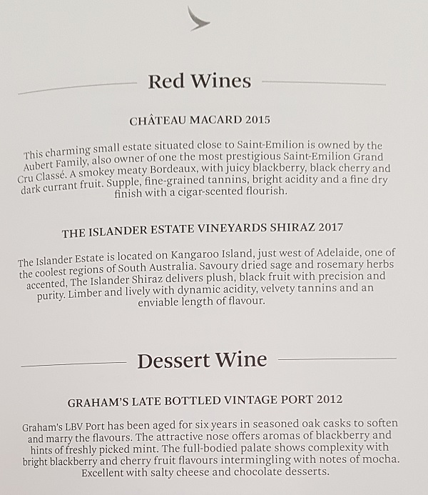 Cathay Pacific CX105 Hong Kong to Melbourne Business Class Review Food and Liquor 3.jpg