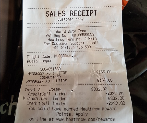 Hennessy XO Price at London Heathrow Airport Duty Free.jpg