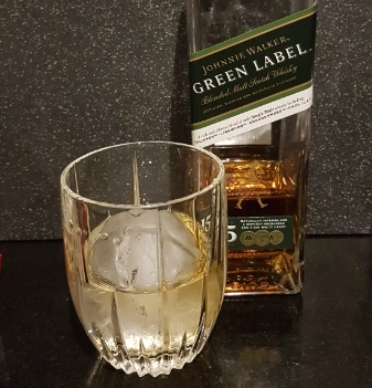 Johnnie Walker Green Label with Ice Sphere