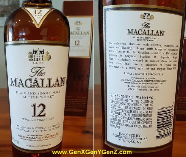 Macallan Sherry Oak Limited Edition 43 ABV 750ml 70cl Front and Back Label.jpg