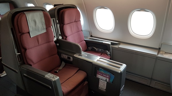 Qantas Airbus A300-800 Business Class Seat 1 2019