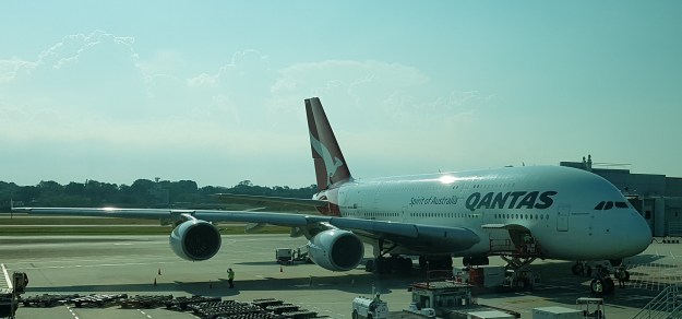 Qantas Airbus A300-800 Landed in Singapore.jpg