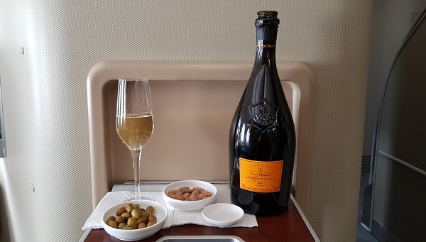 Qantas First Class Review Airbus A380 Food Drink Review 2019