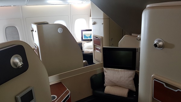 Qantas First Class Review Airbus A380 Seat 1A 2
