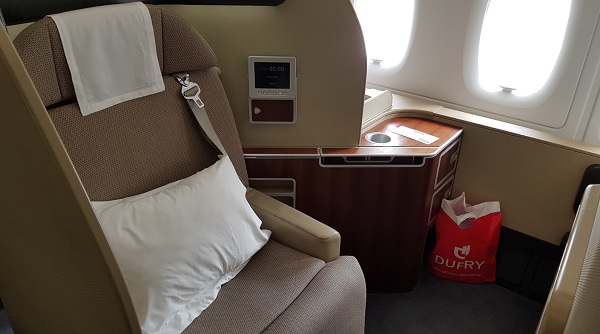 Qantas First Class Review Airbus A380 Seat 1A 3