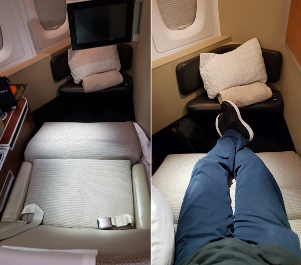 Qantas First Class Review Airbus A380 Seat 1A 9