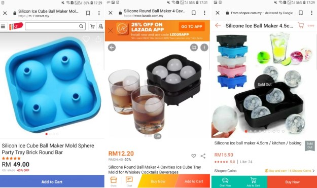 Silicone Ice Sphere 45mm 2.5in Tray Maker.jpg