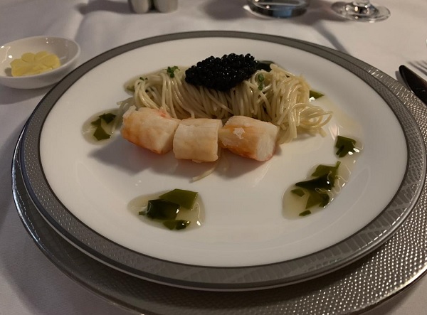 Singapore Airlines New Suite food In FLight Menu to Zurich 1