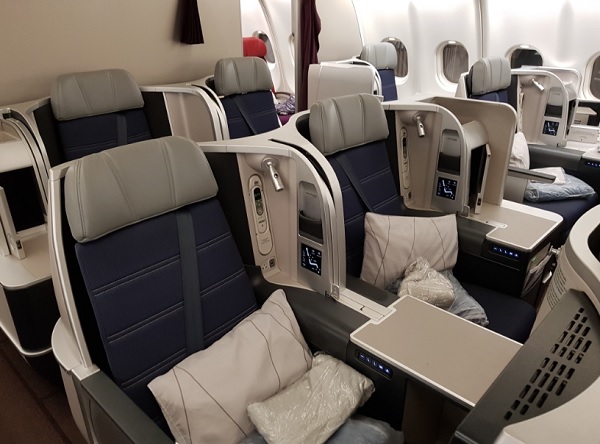 Malaysia Airlines Business Class Airbus A330 Seat 3
