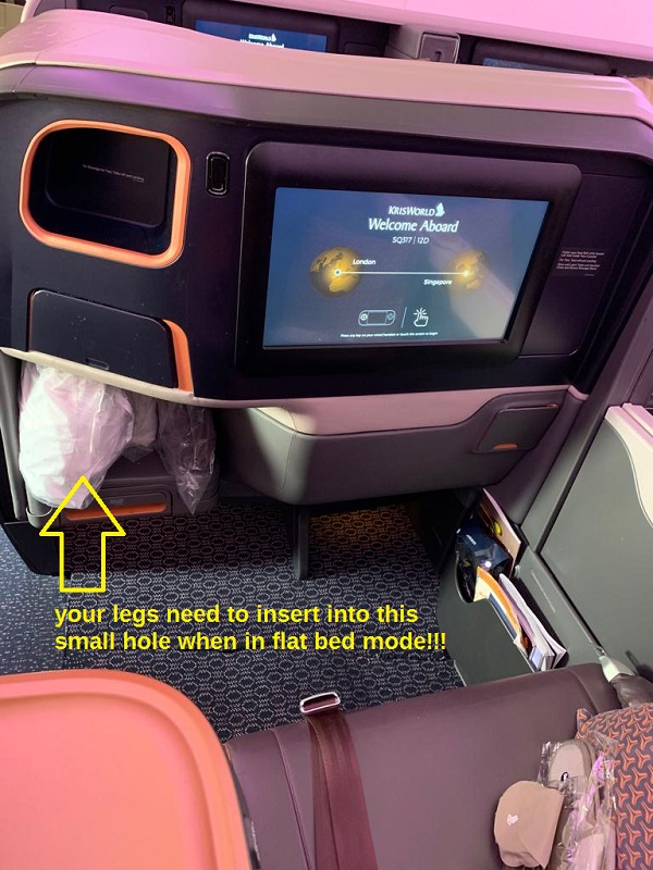 Singapore Airlines Business Class Flat Bed A380 SQ317 1