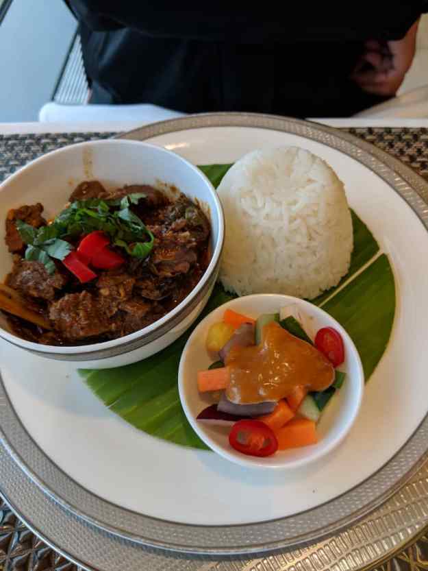 Singapore Airlines First Class Lounge Heathrow London Airport Menu 2