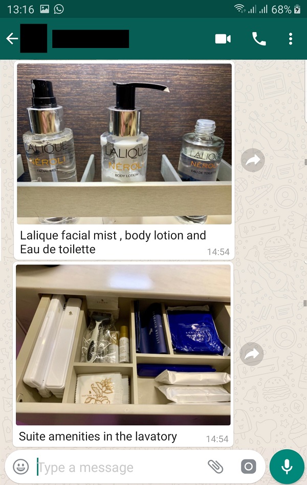 Singapore Airlines New Suite SQ317 London to Changi April 2019 Toilet 2