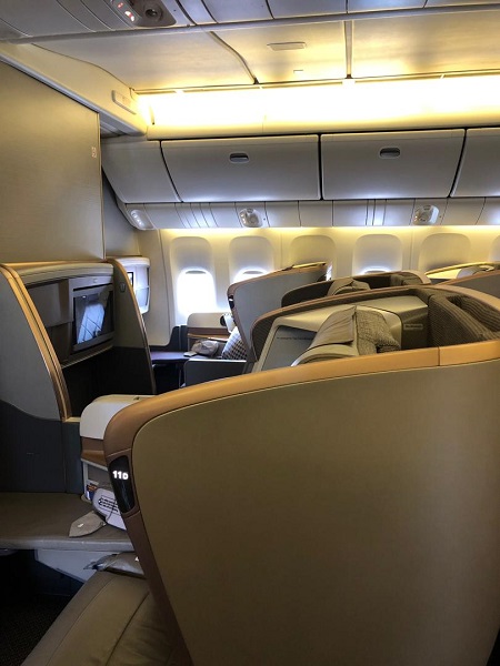 Singapore Airlines Business Class Seat 2