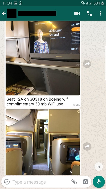 Singapore Airlines Business Class Seat Boeing 777 1