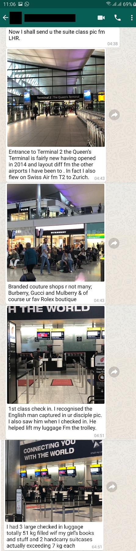 Singapore Airlines suite Class London Terminal 2 1