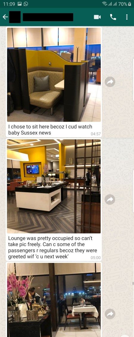 Singapore Airlines suite Class London Terminal 2 3