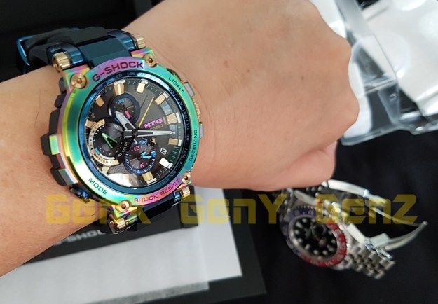 G-Shock MTG-B1000RB Rainbow Limited Edition versus Rolex GMT Master II Pepsi 2