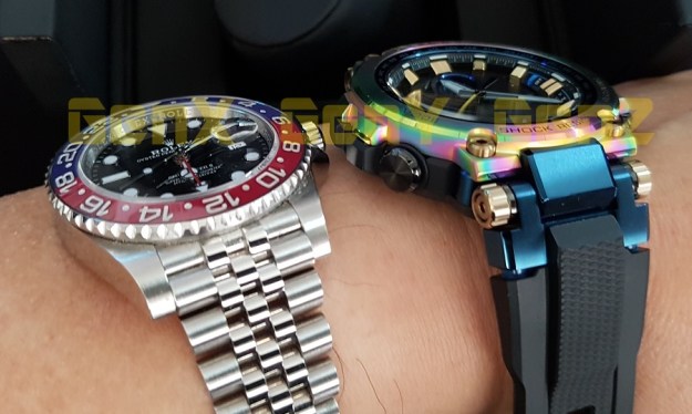 G-Shock MTG-B1000RB Rainbow Limited Edition versus Rolex GMT Master II Pepsi 8
