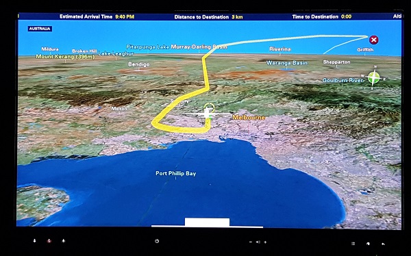 Japan Airlines Boeing 787-900 Flight Path Landing Melbourne