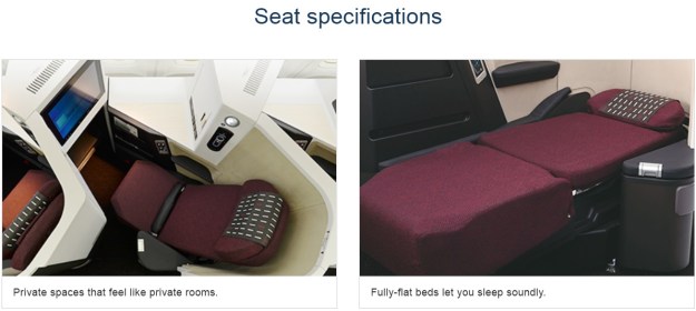 Japan Airlines Sky Suite III Flat Bed