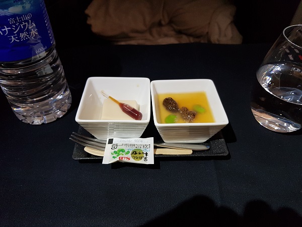 Japan Airlines Western Set Menu Business Class Tokyo to Melbourne 1