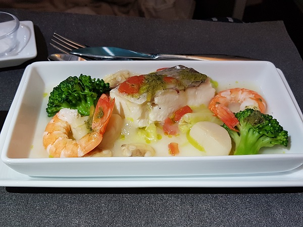 Japan Airlines Western Set Menu Business Class Tokyo to Melbourne 3