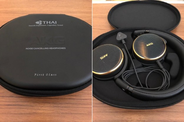Thai Airways First Class Review Headphone