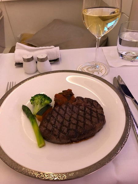 Thai Airways Royal First Class Airbus A380 Review Food and Drinks 4